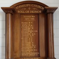 St Philip's Anglican Church Roll of Honor (Cowes)