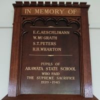Arawata State School WW2 Roll of Honour
