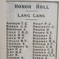 Lang Lang & District Honor Roll