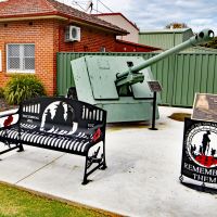 Anti-tank gun & plaques
