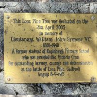 William Symons VC, Plaque