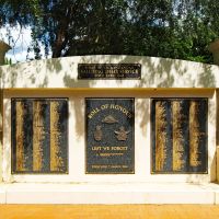 Memorial Wall With plaques