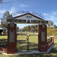 Matong Memorial Gates, relocated to the Matong Park