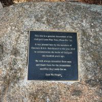 Gallipoli Lone Pine Tree, Ganmain, NSW Plaque