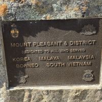 Mt. Pleasant & District Roll of Honour, Korea - South Vietnam