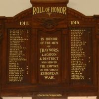 Traynors Lagoon Honour Roll WW1