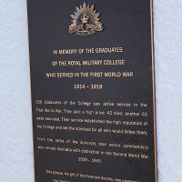 Duntroon Plaque, 1914-1918