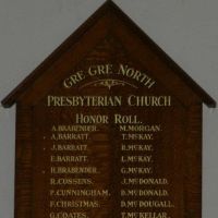 Gre Gre North Presbyterian Church Honor Roll