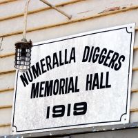 Numeralla Diggers Memorial Hall Signage