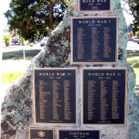 Berridale New War Memorial Stone Plinth and Conflict Memorial Plaques