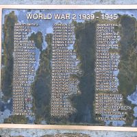 Jindabyne War Memorial World War II Commemorative Plaque and Honour Roll Located in Banjo Patterson Park