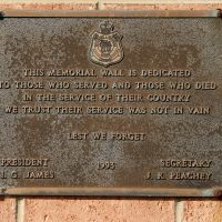Queenscliff RSL and Memorial Hall Dedication Plaque