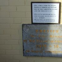 Queenscliff RSL and Memorial Hall Dedication Stone from the Original Memorial Hall