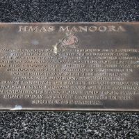 HMAS Manoora (Landing Ship Infantry) World War II Memorial Plaque Located at Ocean View, Queenscliff Victoria