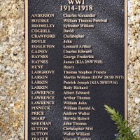 Honour Roll     WW1 1914 -1918