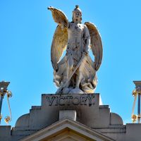 Statue on top of hall