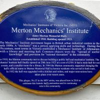 Hall Plque  Left hand side Front