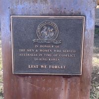 Korean Conflict plaque