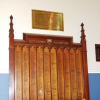 Brisbane Grammar School WW1 Honour Board