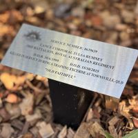 Plaque for Lance Corporal Tulsa Rumney
