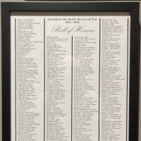 Korean War Roll of Honour