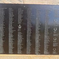 Detail of the right hand panel of the honour roll