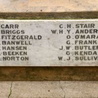 Gundagai Anzac Grove World War I Roll of Honour at the Base of the Original War Memorial