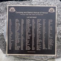 Names of the 127 locals who served during WWI