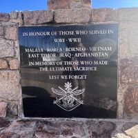 Detail of plaque on memorial