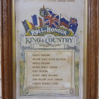 Woodstock West Methodist Sunday School Honor Roll