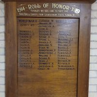 Laanecoorie State School Roll of Honor 