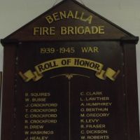 Benalla Fire Brigade WW2 Roll of Honor