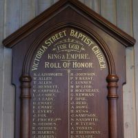 Victoria Street Baptist Church Roll of Honor