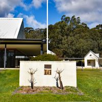 Wall With Plaques And Flag Pole