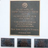 Koumala War Memorial Dedication Plaque and World War II Roll of Honour