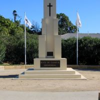 Rockhampton World War II Rats of Tobruk Memorial with Association Emblem