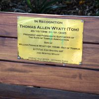 Rockhampton World War II Rats of Tobruk Memorial Jefferies Park Commemorative Seat Dedication Plaque