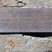 Mount Larcom Anzac Memorial Park Lone Pine Commemorative Dedication Plaque
