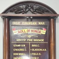 Minyip Fire Brigade Roll of Honor