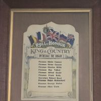 Smythesdale Fire Brigade Roll of Honour