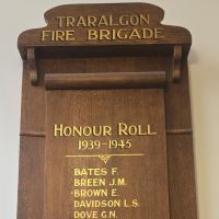 Traralgon Fire Brigade Honour Roll WW2