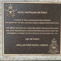 RAAF personnel in Coastal Command Plaque