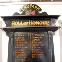 Emu Park World War I Roll of Honour Located within the Emu Park RSL Building