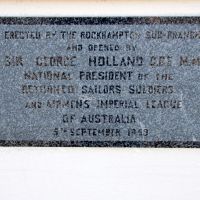 Rockhampton Rats of Tobruk House Dedication Plaque
