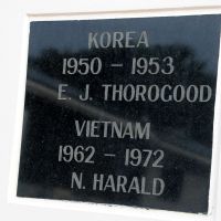 Yeppoon War Memorial Korea and Vietnam Rolls of Honour