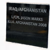 Yeppoon War Memorial Iraq/Afghanistan Roll of Honour