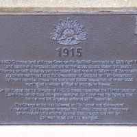 Yeppoon War Memorial World War I Interpretative Plaque