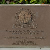 Emu Park War Memorial 50th Anniversary of the end of World War II Commemorative Plaque