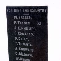 Emu Park War Memorial World War I Roll of Honour