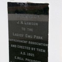 Emu Park War Memorial Dedication Plaque